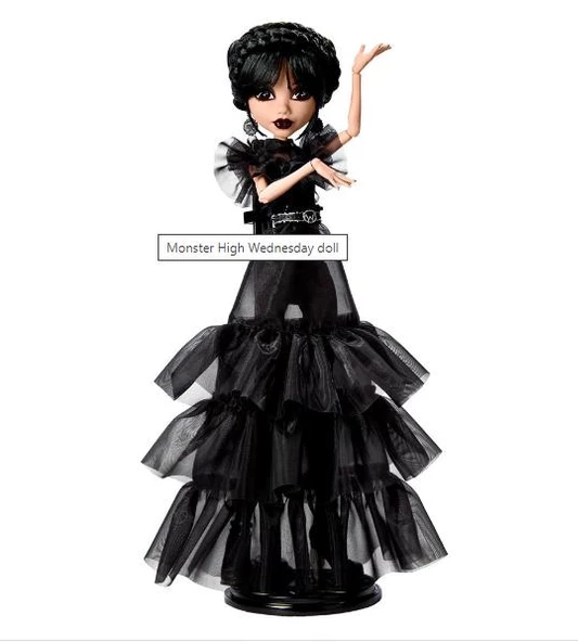 MONSTER HIGH WEDNESDAY RAVE' N WEDNESDAY BALO HXJ03 - Resim 6