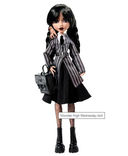 MONSTER HIGH WEDNESDAY ADDAMS OKUL ÜNİFORMALI HXJ04 - 3