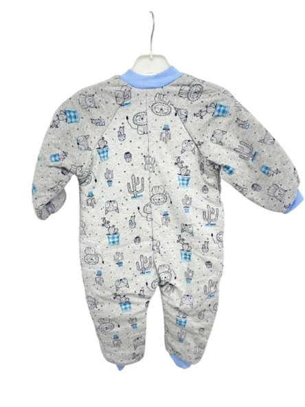 uğurböceğiçocuk Elyaflı Ve Fermuarlı Baykuş Desenli Kışlık Çocuk Uyku Tulumu Unisex - 9