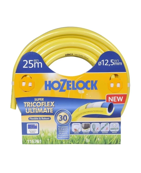 HOZELOCK 116761 25 m 1/2" SUPER TRICOFLEX ULTIMATE HORTUM