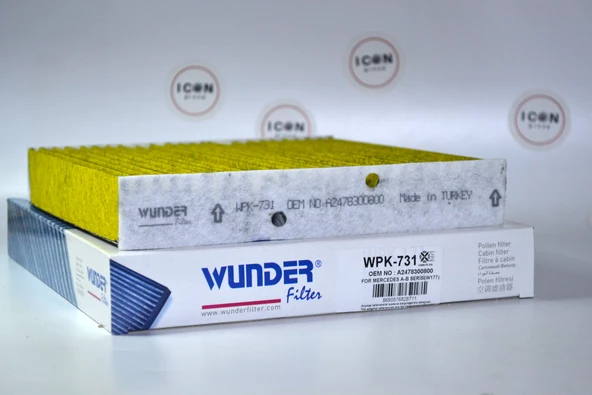 ICON GROUP- Mercedes A Serisi (W177) - B Serisi (W247) - CLA (C118) Karbonlu Polen Filtresi -WPK 731 - Resim 4