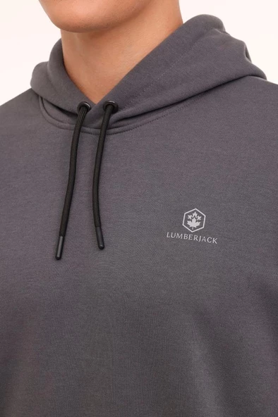 Lumberjack MB SN04 HOODIE 4PR 101889365 Erkek Sweatshirt Antrasit S-XXL - 4