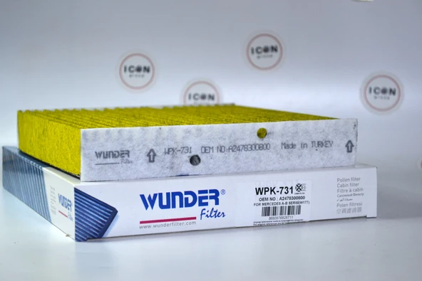 ICON GROUP- Mercedes A Serisi (W177) - B Serisi (W247) - CLA (C118) Karbonlu Polen Filtresi -WPK 731 - Resim 6