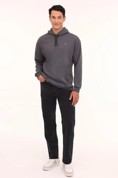 Lumberjack MB SN04 HOODIE 4PR 101889365 Erkek Sweatshirt Antrasit S-XXL - 3