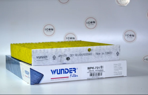 ICON GROUP- Mercedes A Serisi (W177) - B Serisi (W247) - CLA (C118) Karbonlu Polen Filtresi -WPK 731 - Resim 2