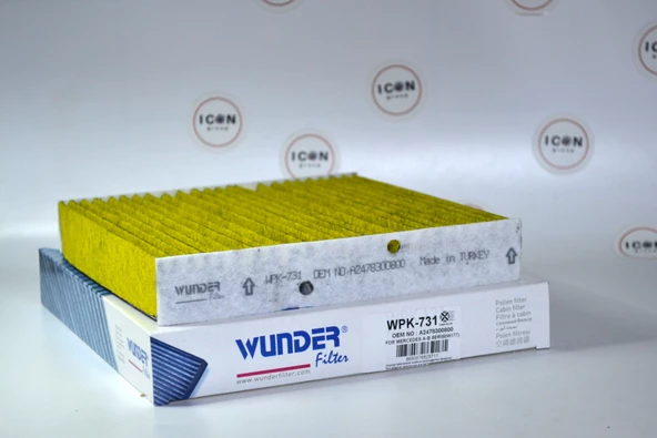 ICON GROUP- Mercedes A Serisi (W177) - B Serisi (W247) - CLA (C118) Karbonlu Polen Filtresi -WPK 731 - Resim 7