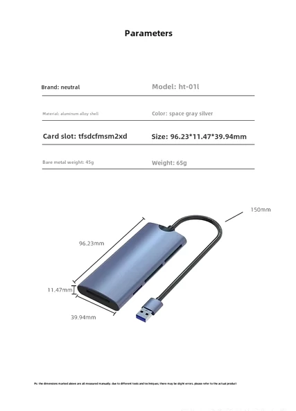 Pmr Zr802 Usb 3.0 6 in 1 Kart Okuyucu Sd-MicroSD- M2- CF- Produo- S-Xd - 3