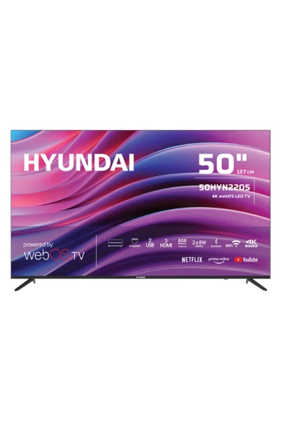 Hyundai 50HYN2205 4K Ultra HD 50" 127 Ekran Uydu Alıcılı webOS Smart LED TV