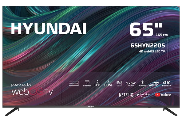 Hyundai 65HYN2205 4K Ultra HD 65" 165 Ekran Uydu Alıcılı webOS Smart LED TV