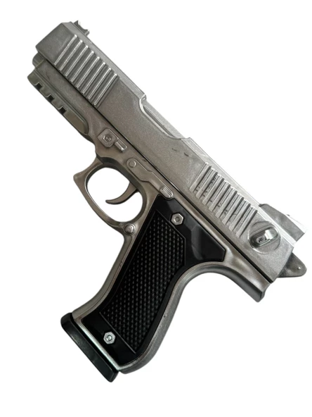 Boncuk Atan Tabanca 2 Adet GRİ + 10 PAKET BONCUK - 3