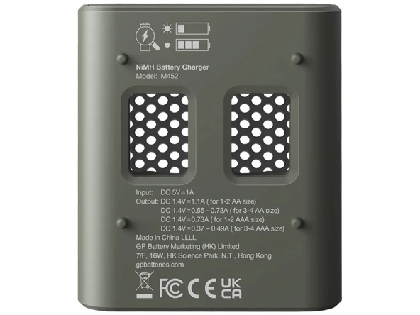 GP M452 USB Hızlı Şarj Cihazı 4 Adet 2600 AA Kalem Pilli Set - 4