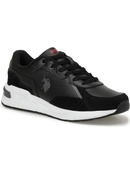 U.S.POLO ASSN PETER SU 4PR SİYAH COMFORT CASUAL ANATOMİK SPOR AYAKKABISI - Resim 4