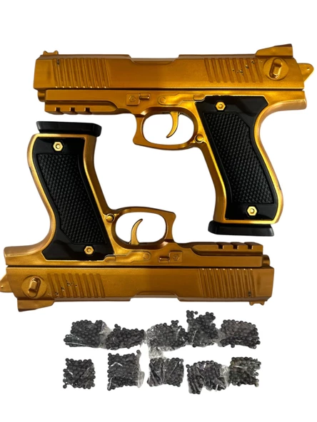 Boncuk Atan Tabanca 2 Adet GOLD+ 10 PAKET BONCUK - 2