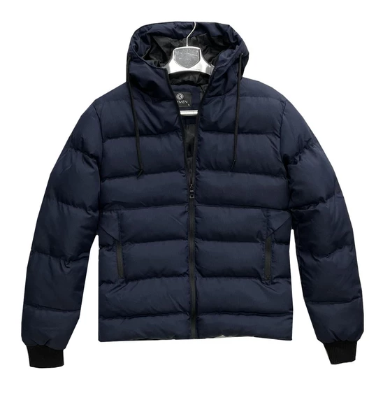 Keymen Slim Fit Erkek Kapşonlu Şişme Mont-7022