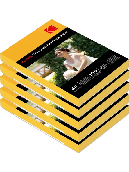 Kodak 260 Gram 10X15 Parlak 5'li Paket Fotoğraf Kağıdı