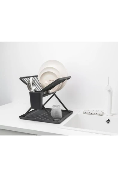 Brabantia Katlanabilir Bulaşıklık Dark Grey - 5