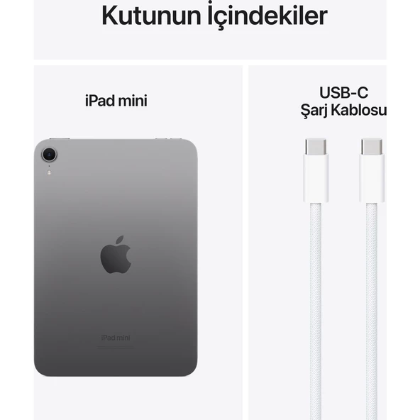 Apple İpad Mini 7. Nesil 128Gb 8.3" Wi-Fi Tablet Uzay Grisi Mxn63tu/A - 9