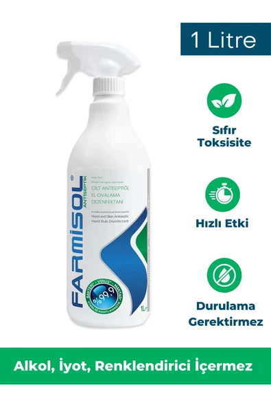 Farmisol Antiviral Hipokloröz Antiseptik 1 lt El Yüz ve Cilt Solüsyonu