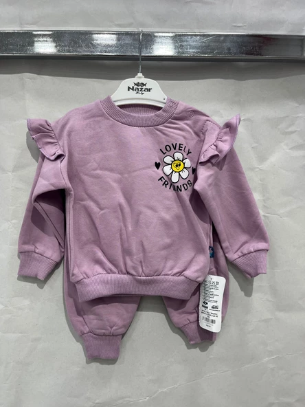 uğurböceğiçocuk 24735 Papatya Lovely Friends Baskılı2'li Kız Bebek Takım - 10