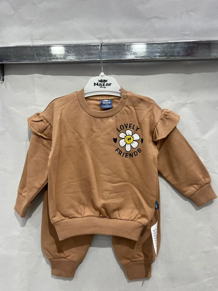 uğurböceğiçocuk 24735 Papatya Lovely Friends Baskılı2'li Kız Bebek Takım - 8