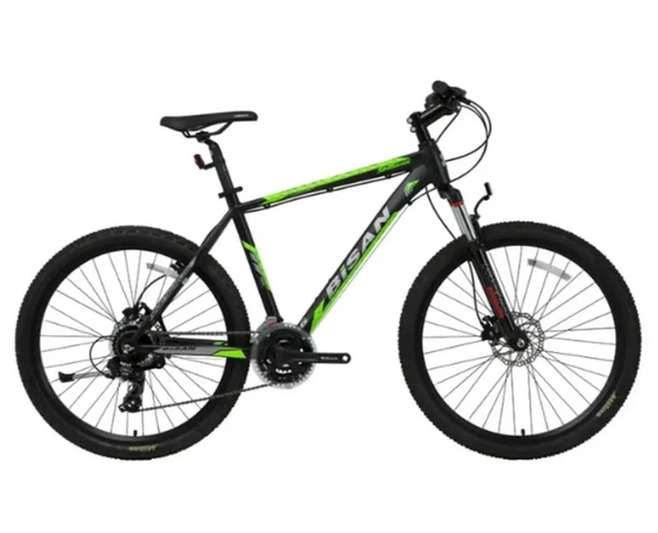 BİSAN MTX 7050 ERKEK DAĞ BİSİKLETİ 48CM MD 29 JANT 21 VİTES SİYAH YEŞİL