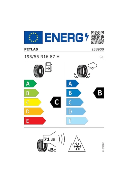 Petlas 195/55 R16 87H Snowmaster2 Kış Lastiği 2024 - 3