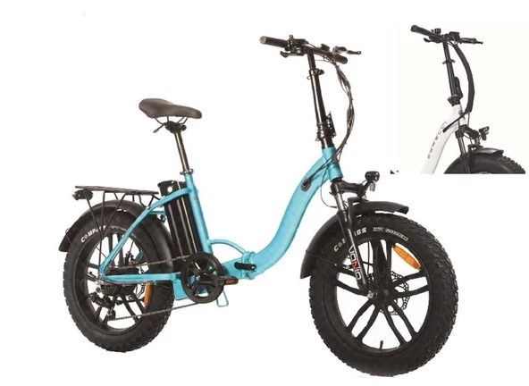 CORELLİ VONIQ-S ECO MAG. FAT BIKE ELEKTRİKLİ KATLANIR BİSİKLET 42CM MD 20 JANT 7 VİTES BEYAZ