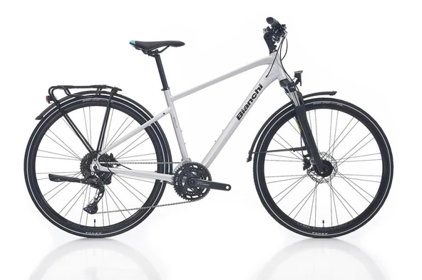 BIANCHI NEWTOURER CUES ERKEK ŞEHİR BİSİKLETİ 510H HD 28 JANT 20 VİTES ATD500 LIGHT GREY MATT GRAPHITE GLOSS ürün görseli