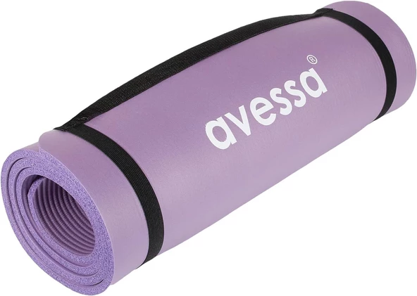 Avessa 10 mm Yoga Mat & Pilates Minderi Lila