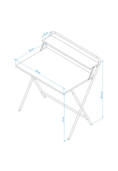 Arpelia Tam Katlanır Çalışma Masası 85x55x73 CM - 3