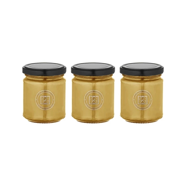 Selka Home - Rainbow 3'lü Renkli Cam Tasarım Kokulu Candle Mum - 8