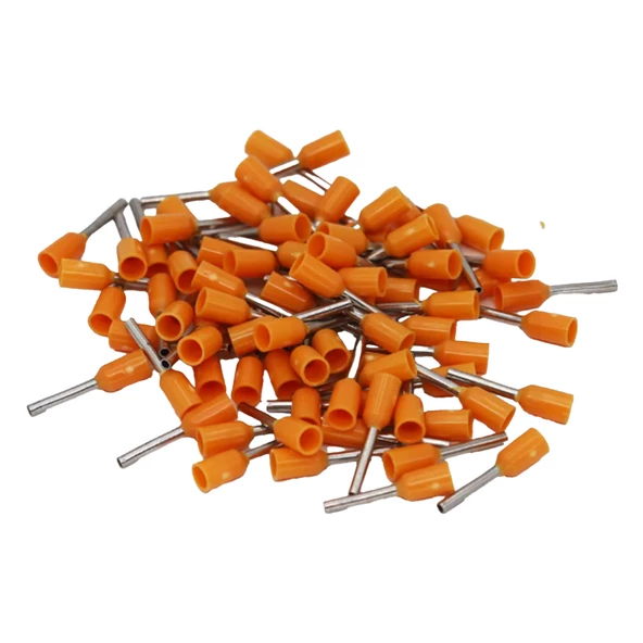 Stronger 1000 Adet Yüksük 0.5 mm Turuncu İzoleli Kablo Pabuç - 2
