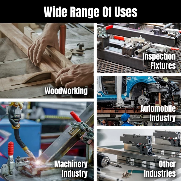GoodHand GH-70310 Ağır Hizmet Tipi Toggle Kelepçe | 500 kg Kapasiteli Döner Tabanlı Kelepçe - Endüst - Resim 3