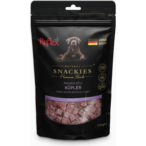 Reflex Snackies Manda Etli Küp Kurutulmuş Et Köpek Ödülü 170gr