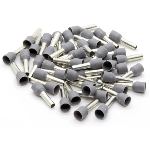 Stronger 500 Adet Yüksük 4 mm Gri İzoleli Kablo Pabuç - 2