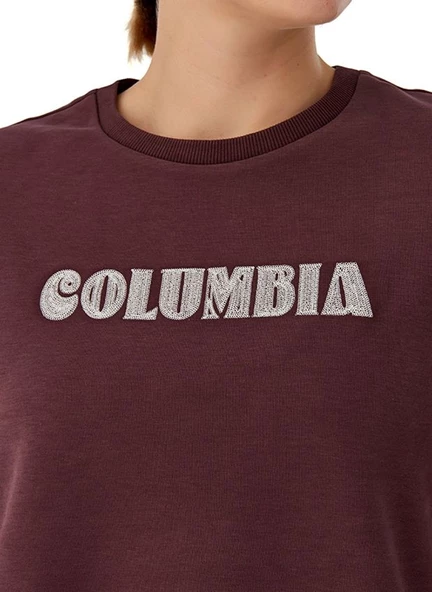 Columbia Csc W Columbia Embroidery Crewneck Kadın Sweatshirt CS0384 - 3