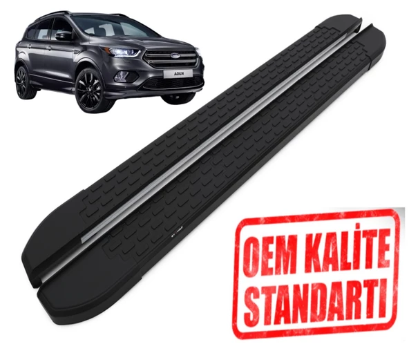 KUGA 2016 2017 2018 2019 ARACA ÖZEL NEVADA SİYAH YAN BASAMAK ürün görseli 1