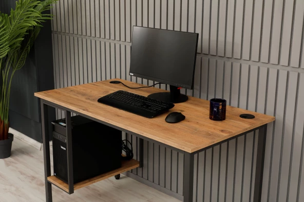 Arpelia Bilgisayar Masası Sağ Sol Yönlü PC Kasa Raflı - 3