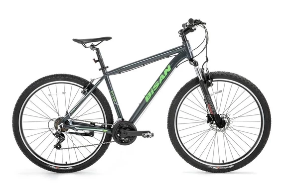 BİSAN ATLAS ERKEK DAĞ BİSİKLETİ 48CM HD 29 JANT 21 VİTES PARLAK GRİ YEŞİL