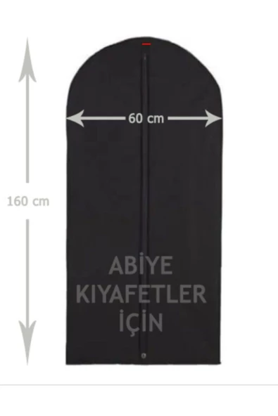 Askıcı Abiye Elbise Kılıfı Ekstra Kalın (160x60) 2 Adet
