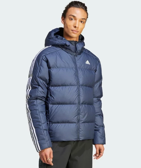 adidas Essentials Midweight Down Hooded Erkek Mont IK3213