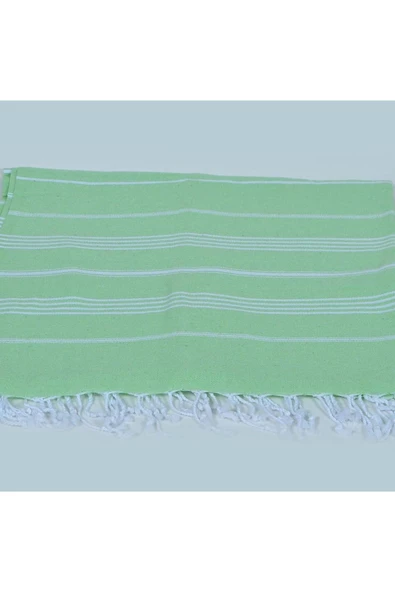 Askıcı Peştemal Banyo ve Plaj Havlusu , %100 Pamuk , Xxl 100X180CM Yeşil - 3