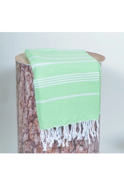 Askıcı Peştemal Banyo ve Plaj Havlusu , %100 Pamuk , Xxl 100X180CM Yeşil - 4