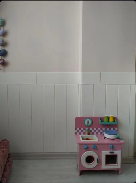 Renkli Duvarlar 3D Lambiri Tahta Model 70x500cm Kendinden Yapışkanlı Duvar Kağıdı Esnek Köpük Panel NW43 70X500CM - 8