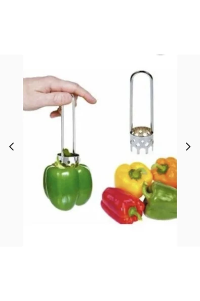 Askıcı Pratik Dolma Biber Kabak Oyacağı Metal Sebze Oyacak - 4