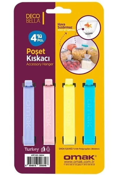 Askıcı Decobella 8 'lü Poşet Kıskacı - 2