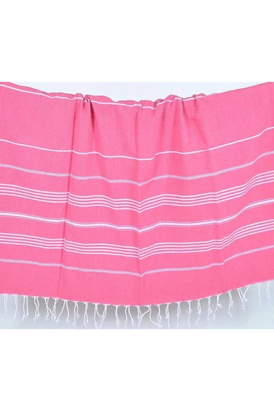 Askıcı Peştemal Banyo ve Plaj Havlusu , %100 Pamuk , Xxl 100X180CM Pembe - 4