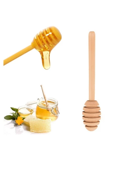 Taktakicat 2'li Ahşap Dekoratif Organik Bal Kaşığı Seti 15cm