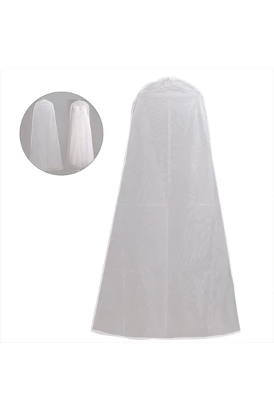 Askıcı Gelinlik Nişanlık Için Körüklü Abiye Kılıfı 1 Adet (70x160x25)