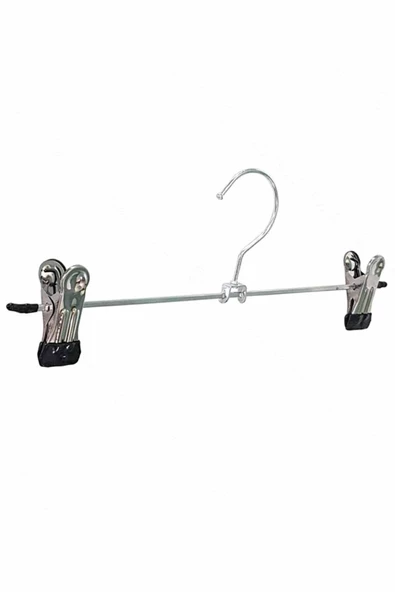 Askıcı Mandallı Pantolon Etek Askısı 40 Cm Metal 12 Adet - 3